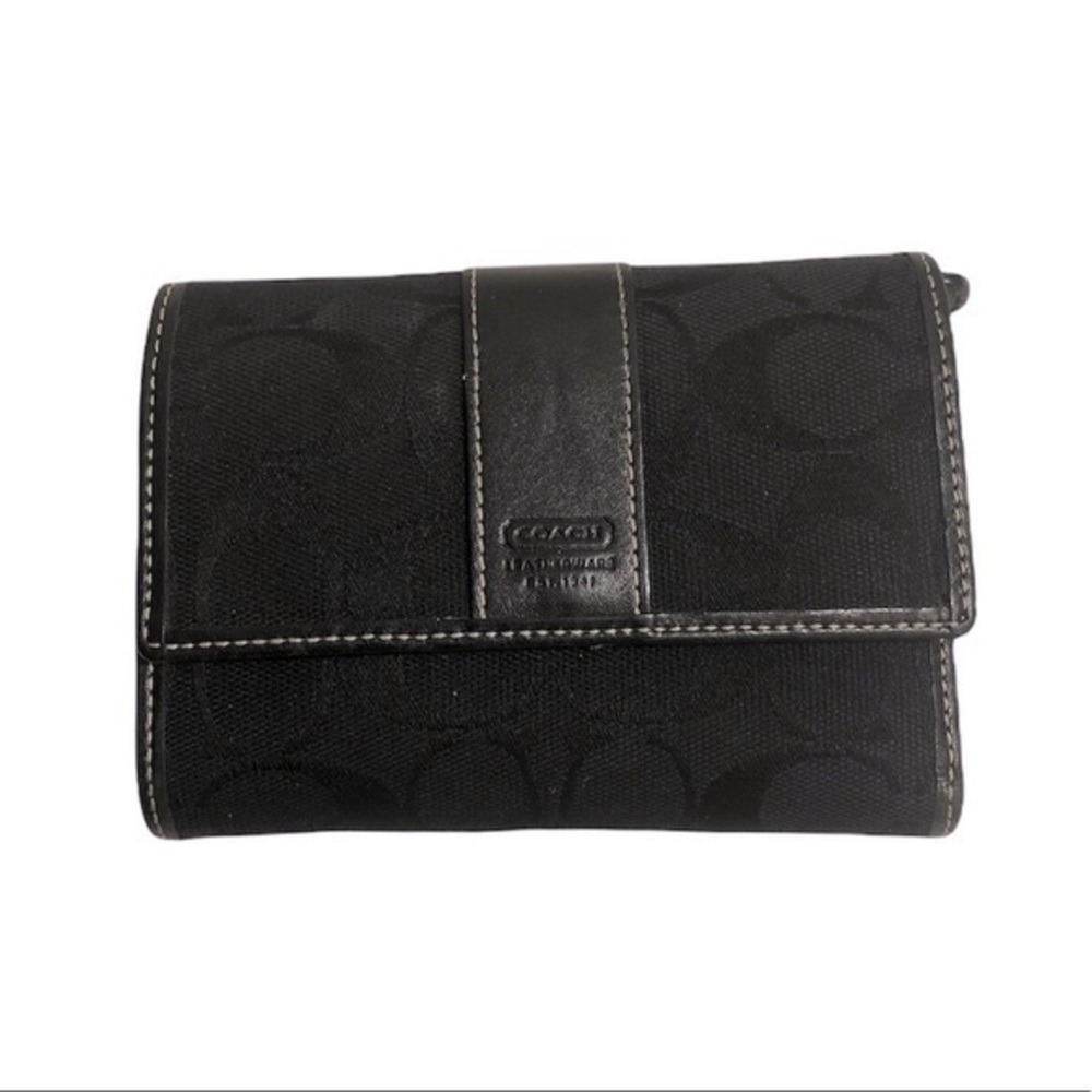 Coach signature black wallet